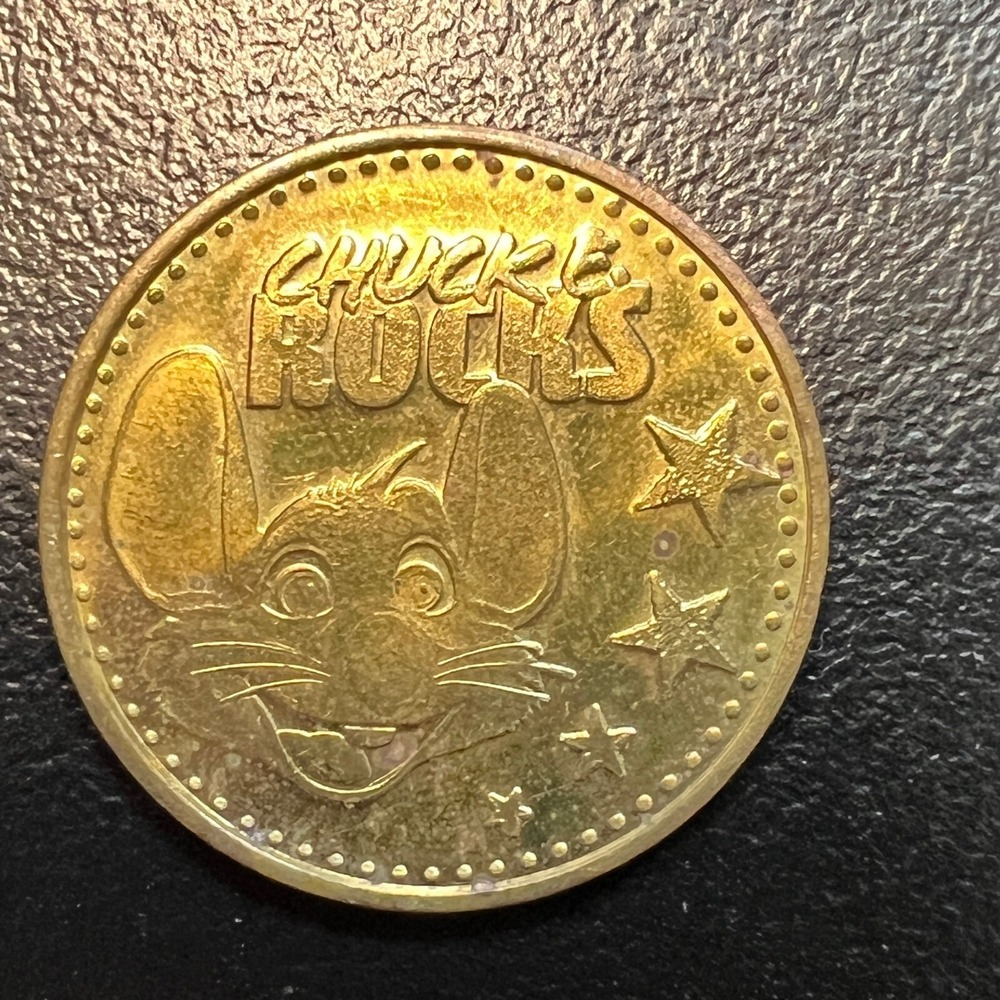 Chuck E Cheese Rocks Guitar Coin 2013‎ Arcade Token